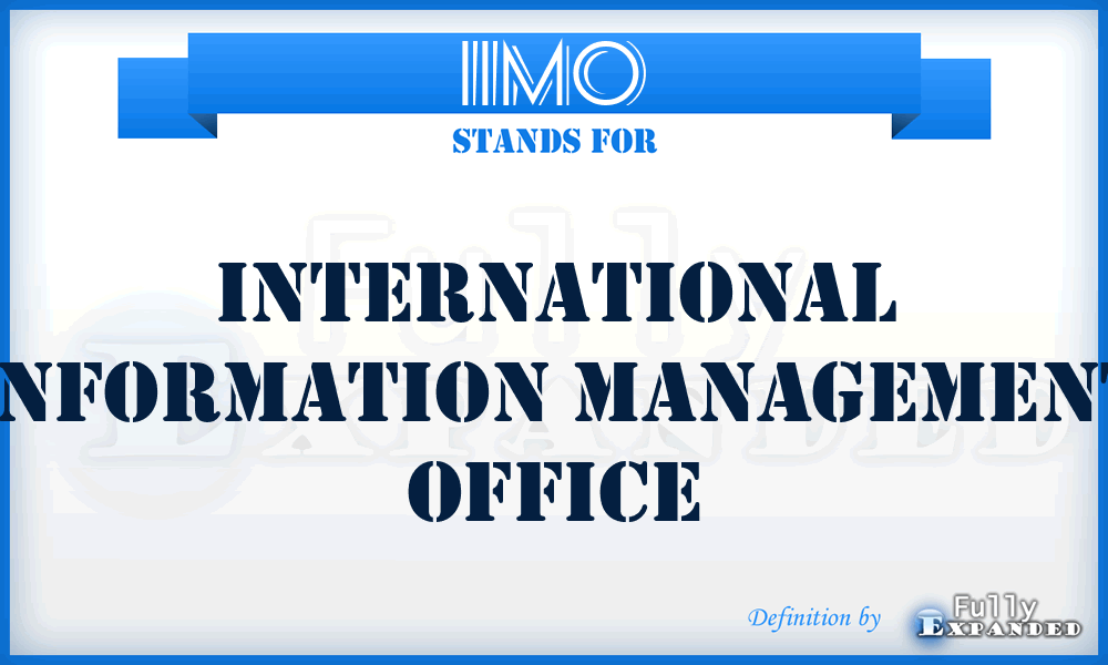 IIMO - International Information Management Office