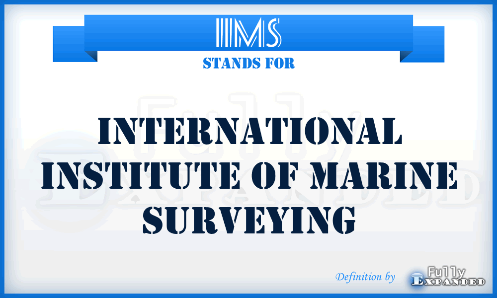 IIMS - International Institute of Marine Surveying