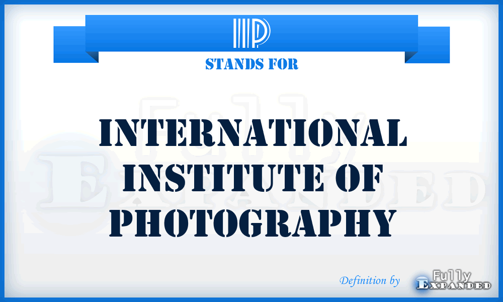 IIP - International Institute of Photography