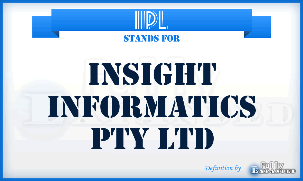 IIPL - Insight Informatics Pty Ltd