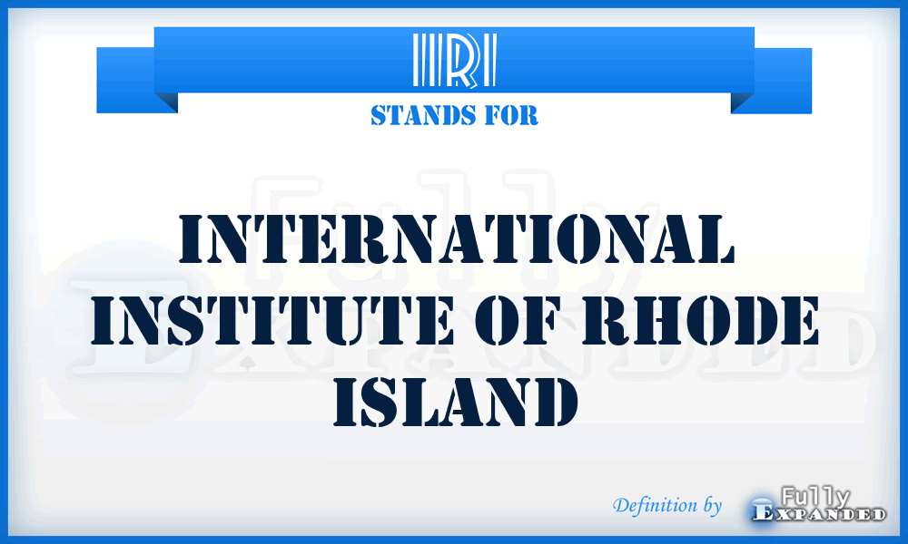 IIRI - International Institute of Rhode Island