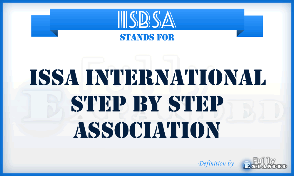 IISBSA - Issa International Step By Step Association