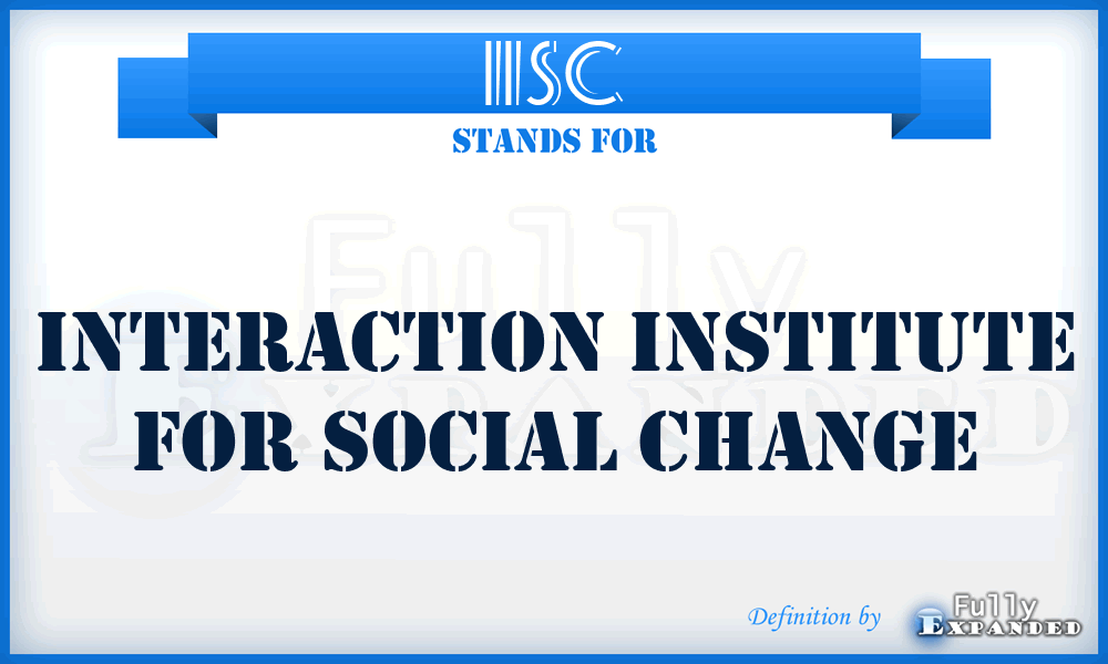 IISC - Interaction Institute for Social Change