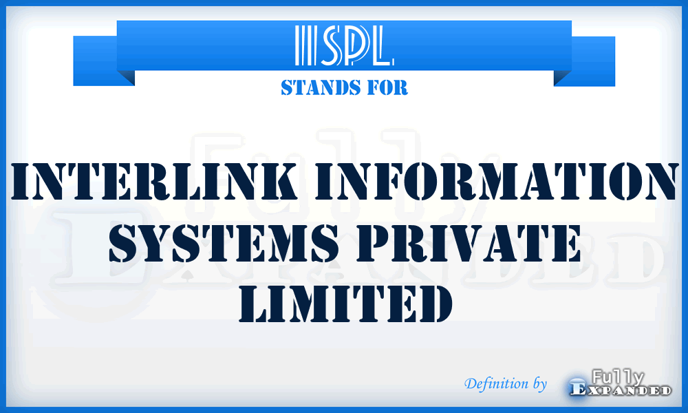 IISPL - Interlink Information Systems Private Limited