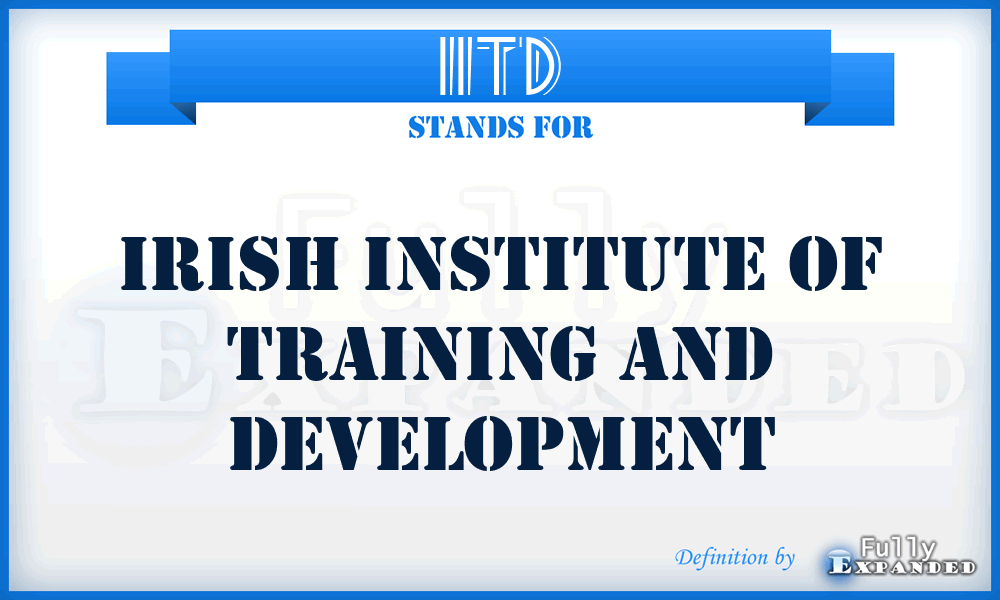 IITD - Irish Institute of Training and Development