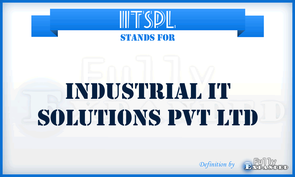 IITSPL - Industrial IT Solutions Pvt Ltd