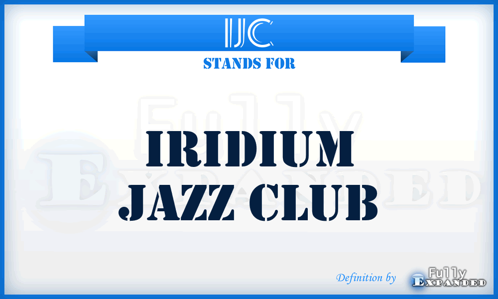 IJC - Iridium Jazz Club