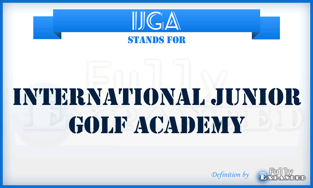 IJGA - International Junior Golf Academy