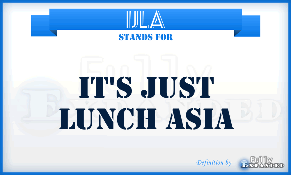 IJLA - It's Just Lunch Asia