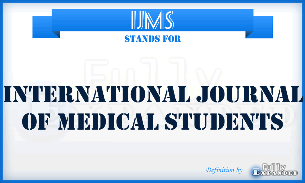 IJMS - International Journal of Medical Students