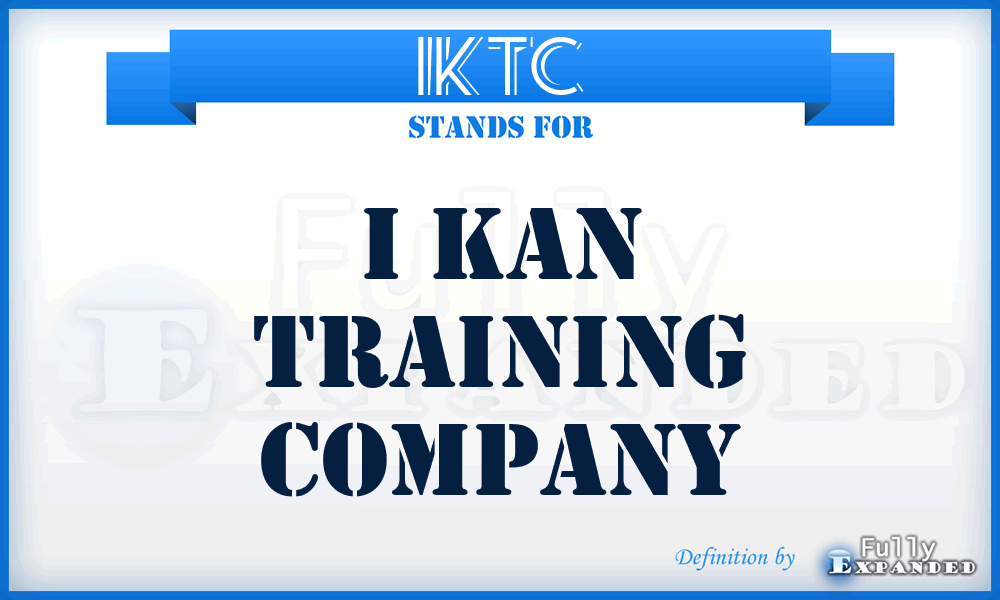 IKTC - I Kan Training Company