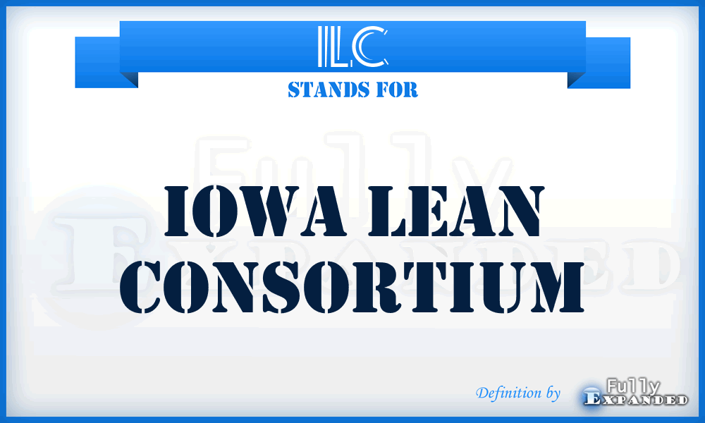 ILC - Iowa Lean Consortium