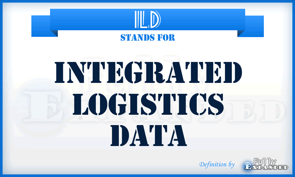 ILD - integrated logistics data