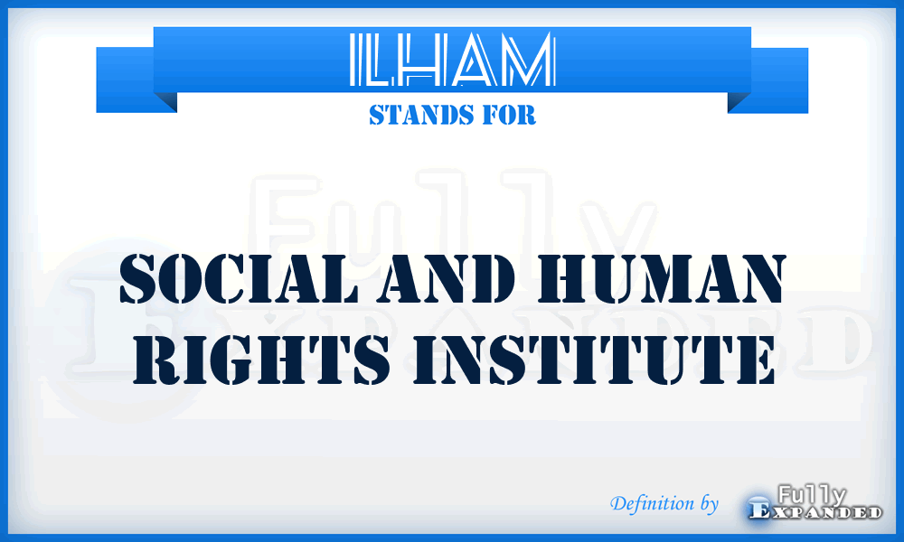 ILHAM - Social and Human Rights Institute