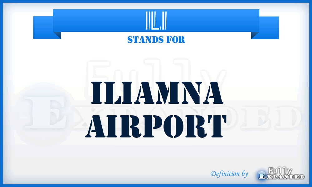 ILI - Iliamna airport