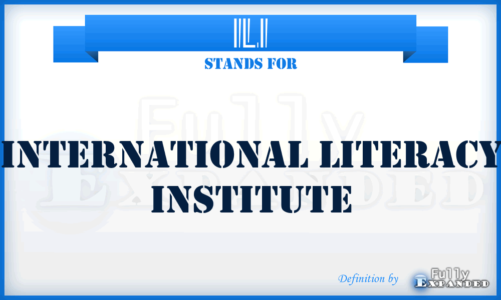 ILI - International Literacy Institute