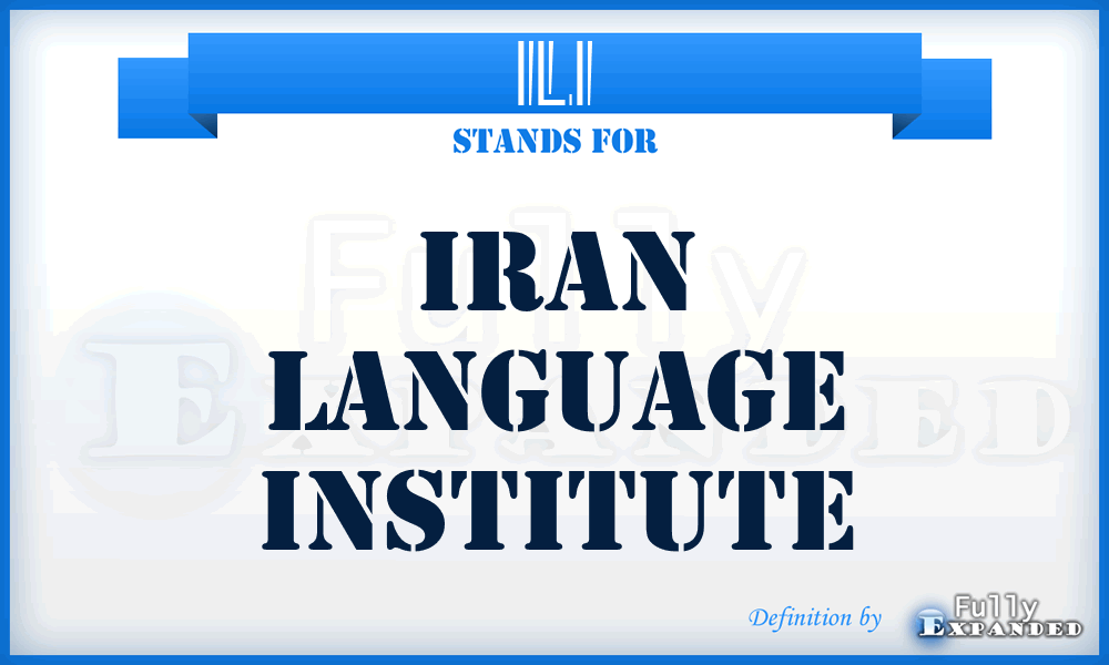 ILI - Iran Language Institute