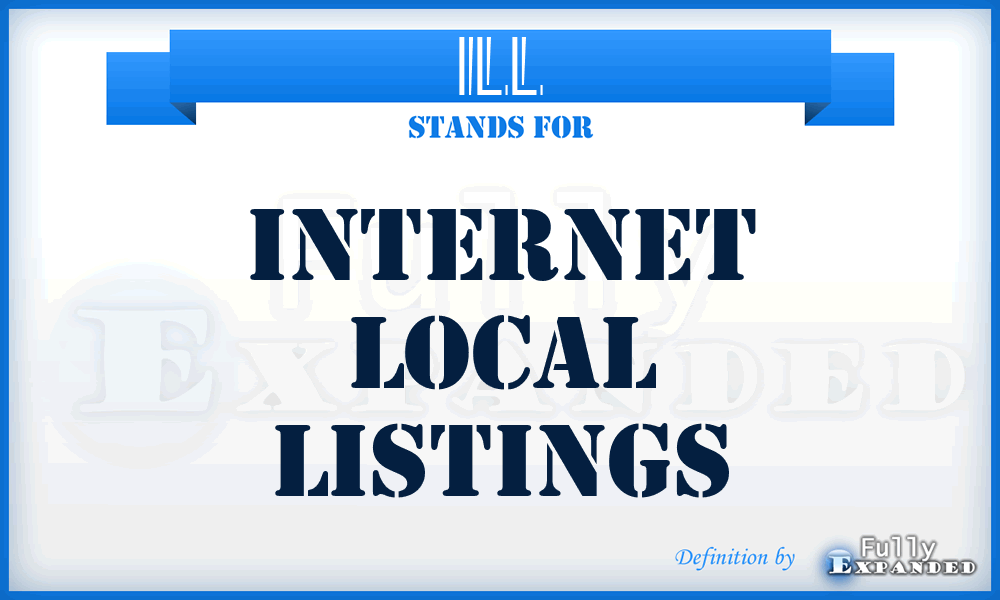 ILL - Internet Local Listings