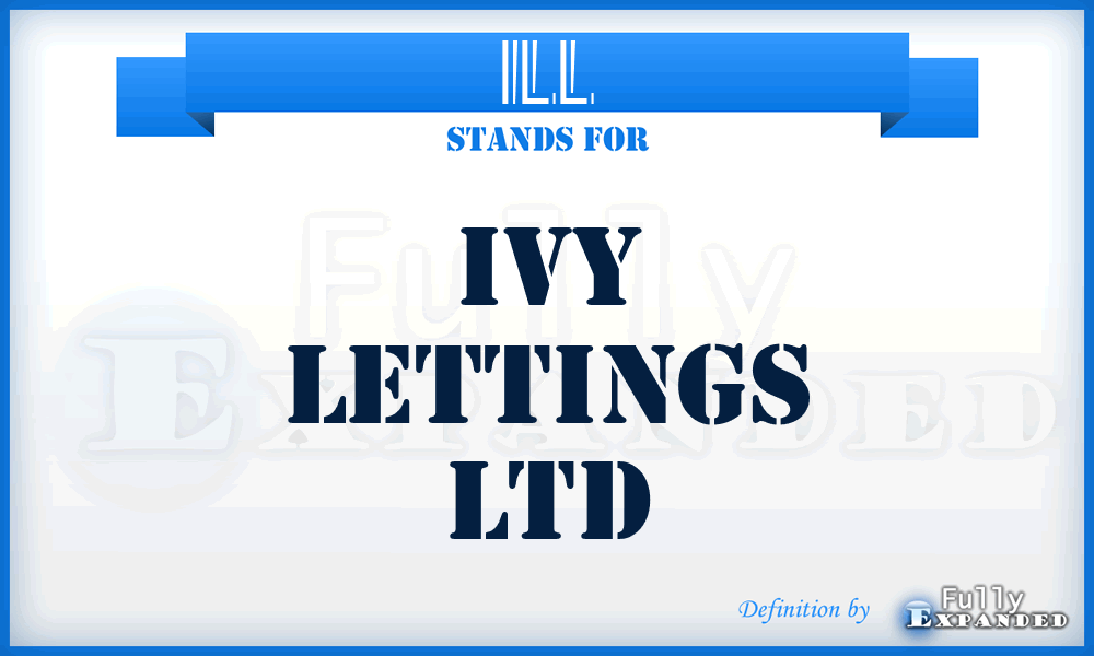 ILL - Ivy Lettings Ltd