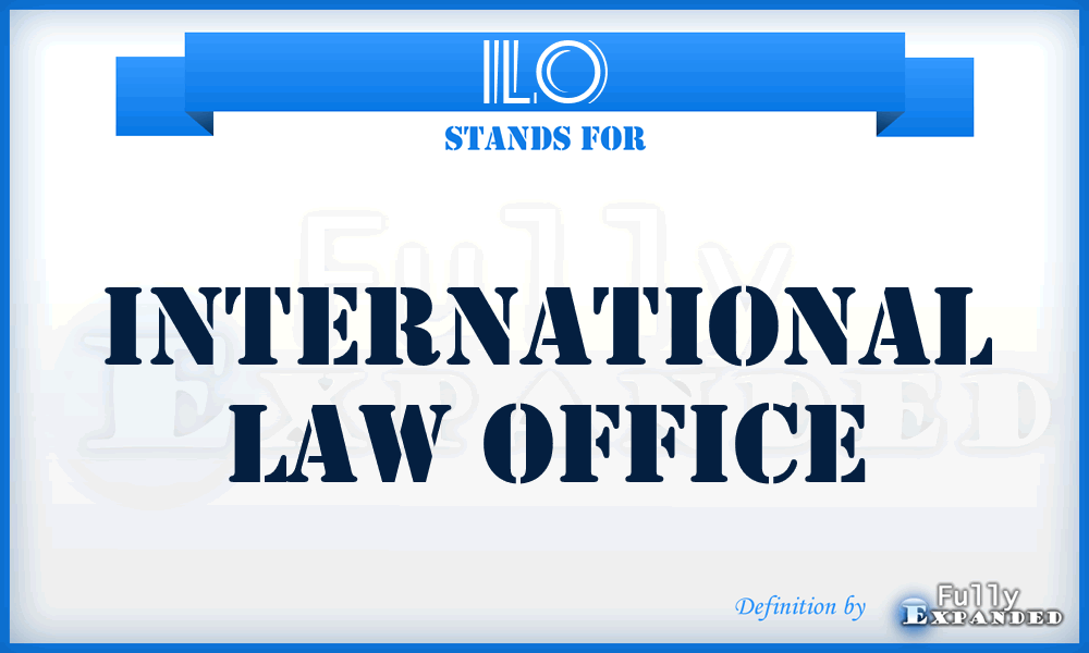 ILO - International Law Office