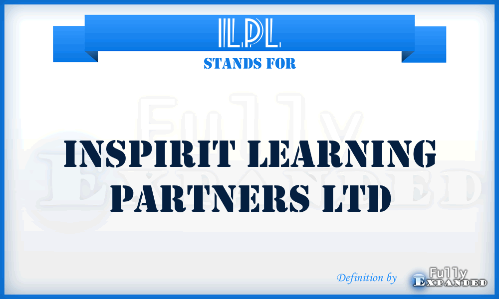 ILPL - Inspirit Learning Partners Ltd