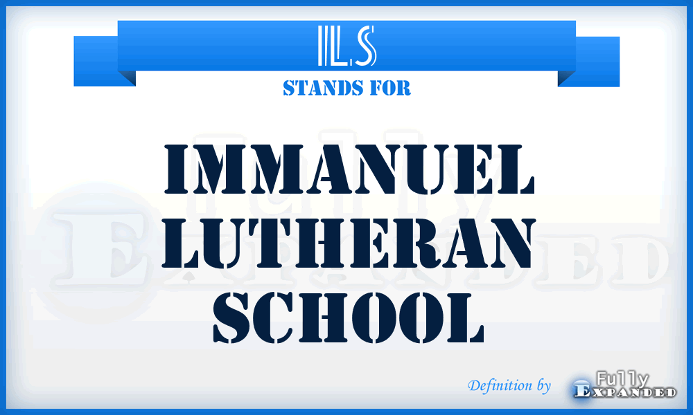 ILS - Immanuel Lutheran School