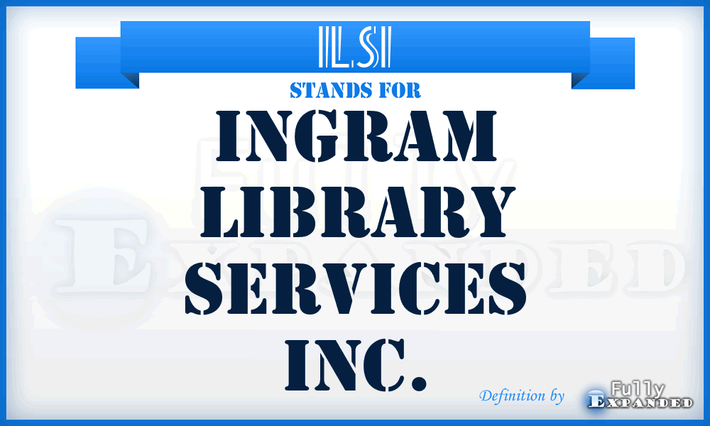 ILSI - Ingram Library Services Inc.