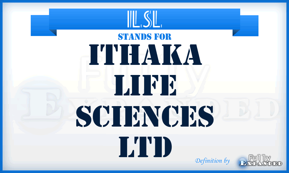 ILSL - Ithaka Life Sciences Ltd