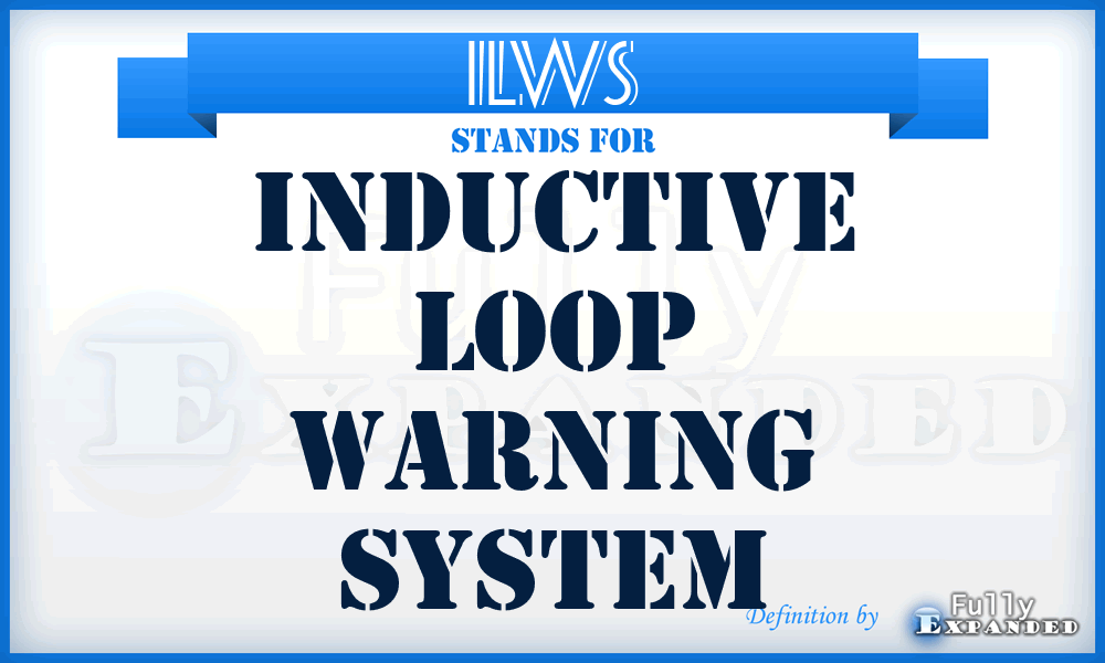 ILWS - Inductive Loop Warning System