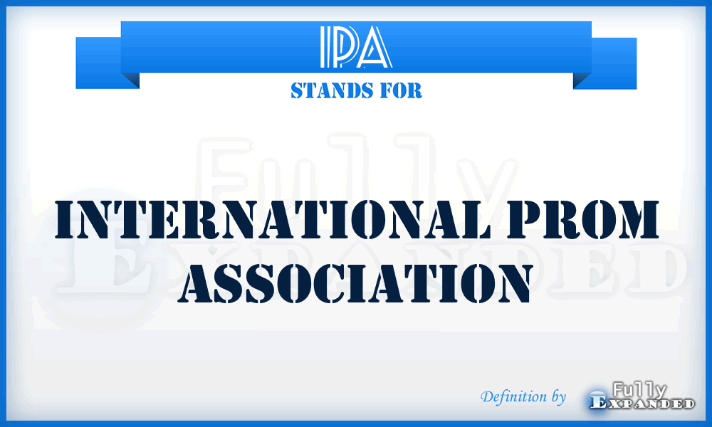 IPA - International Prom Association