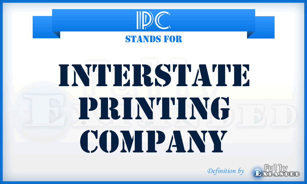 IPC - Interstate Printing Company