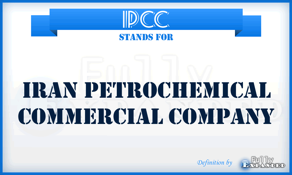 IPCC - Iran Petrochemical Commercial Company