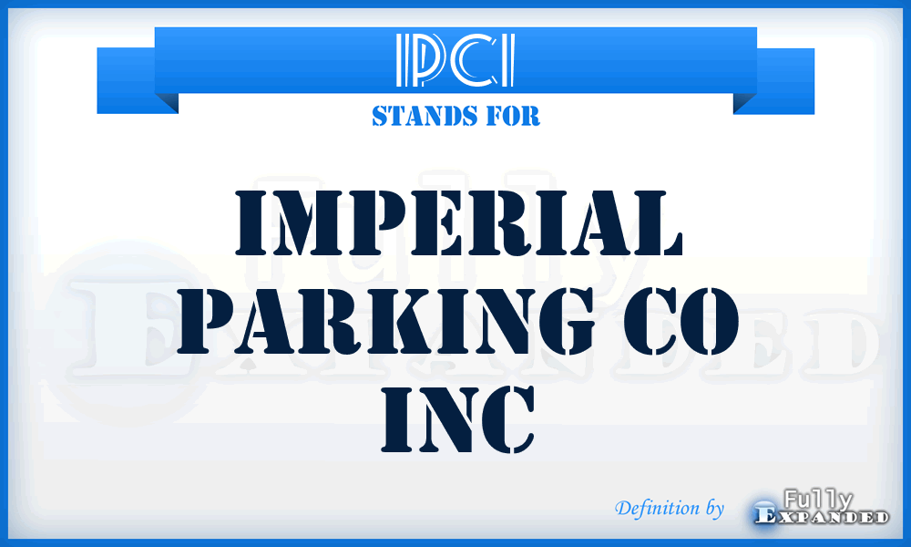 IPCI - Imperial Parking Co Inc