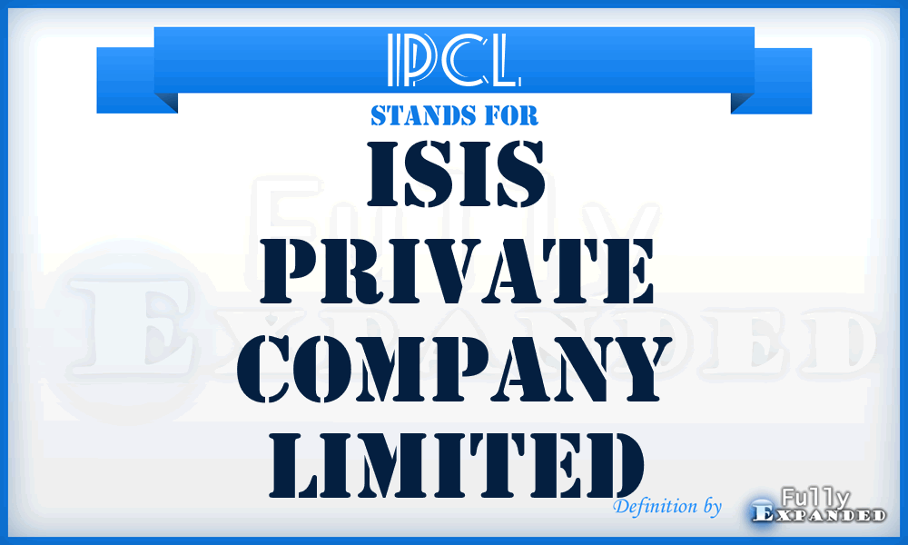 IPCL - Isis Private Company Limited