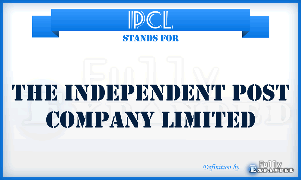 IPCL - The Independent Post Company Limited
