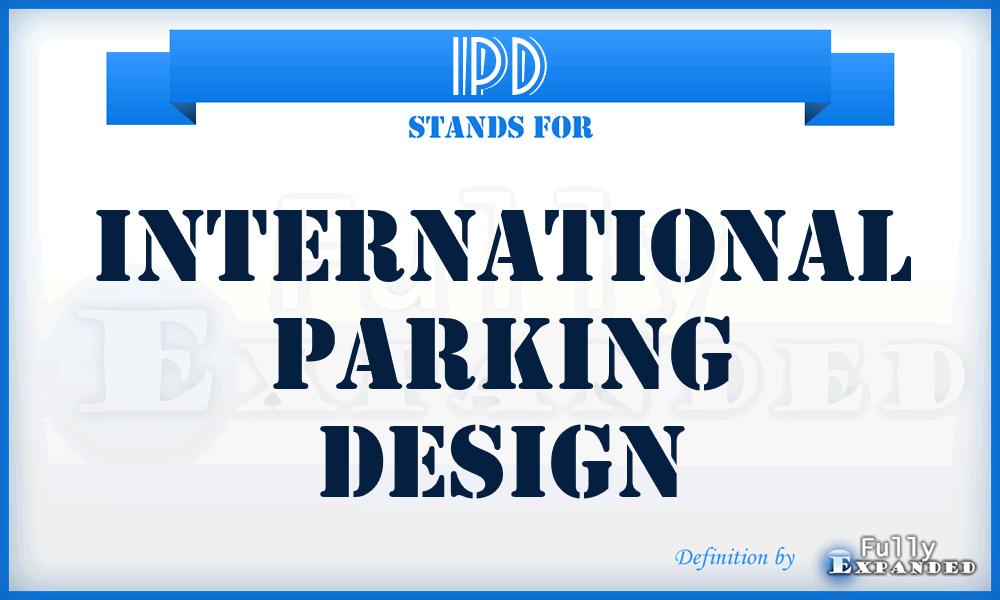IPD - International Parking Design