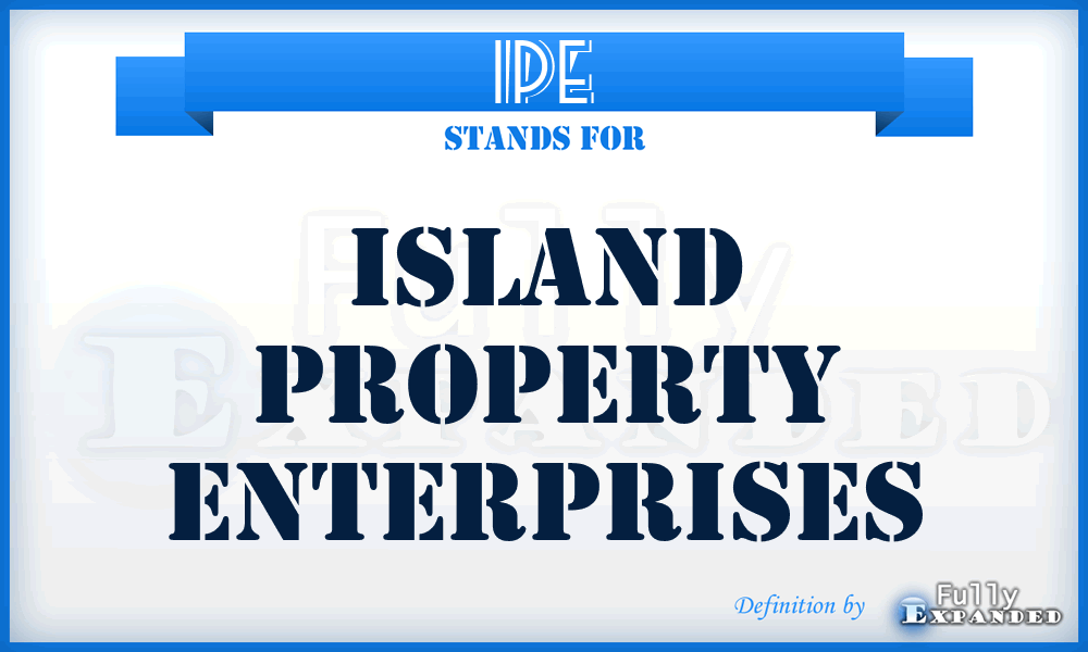 IPE - Island Property Enterprises