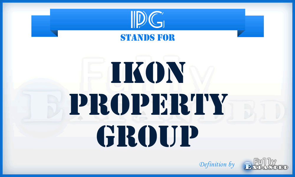 IPG - Ikon Property Group