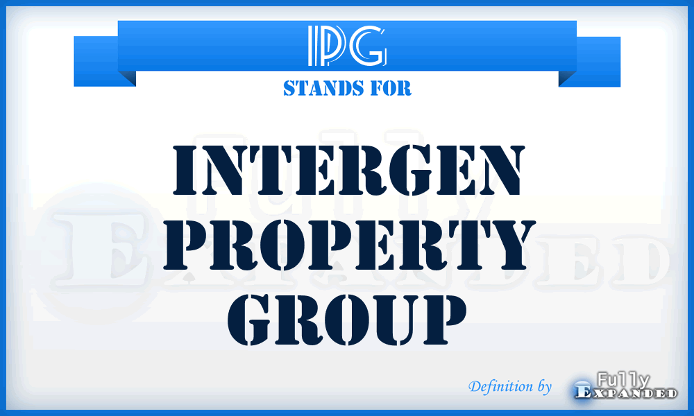 IPG - Intergen Property Group