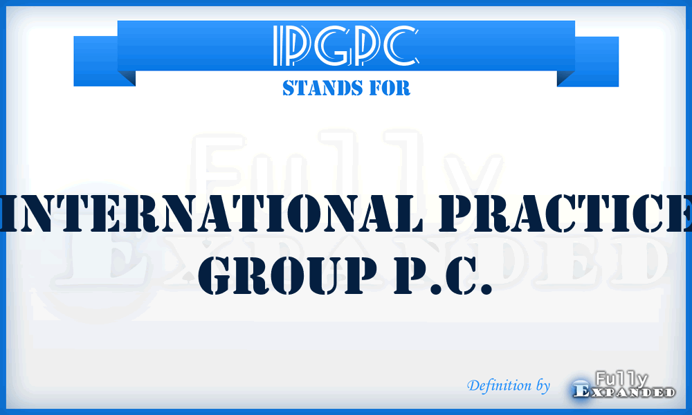 IPGPC - International Practice Group P.C.
