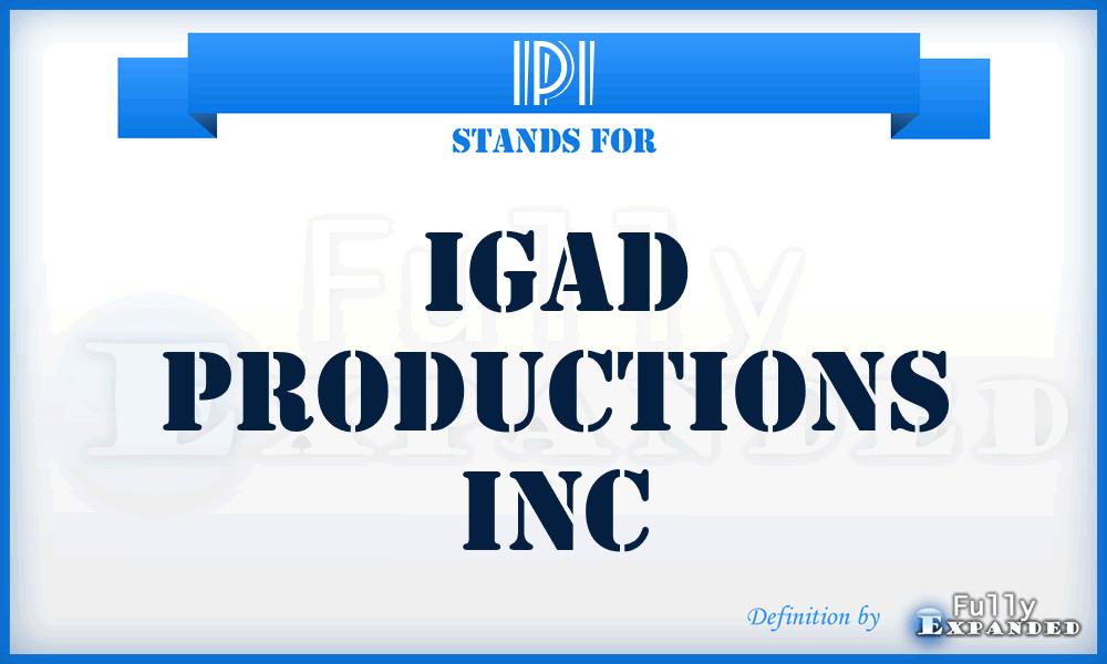 IPI - Igad Productions Inc