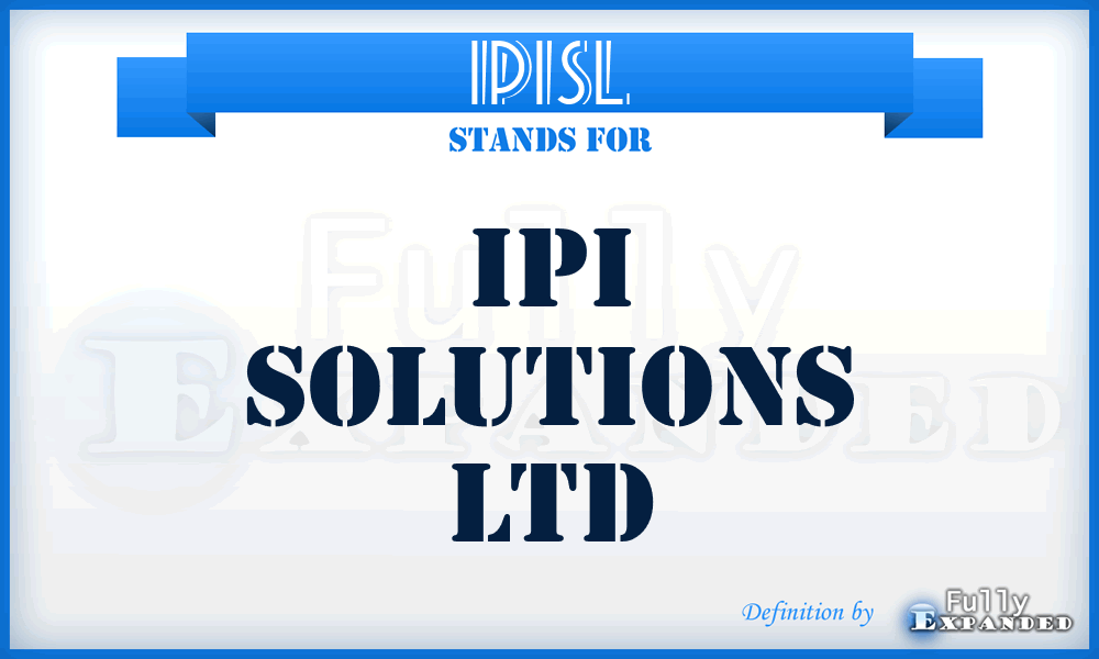 IPISL - IPI Solutions Ltd
