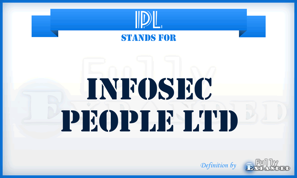 IPL - Infosec People Ltd