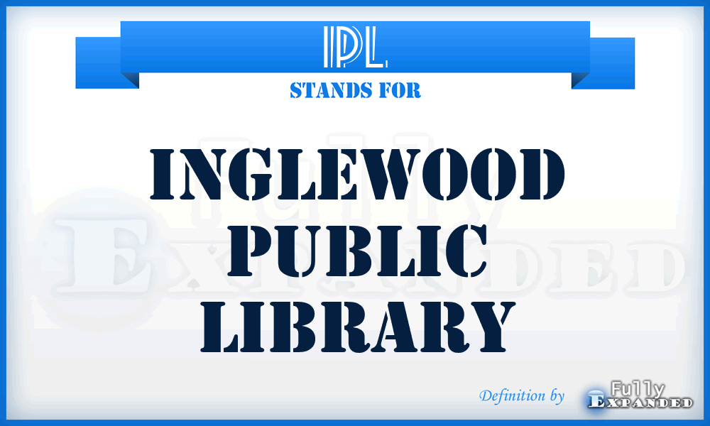 IPL - Inglewood Public Library