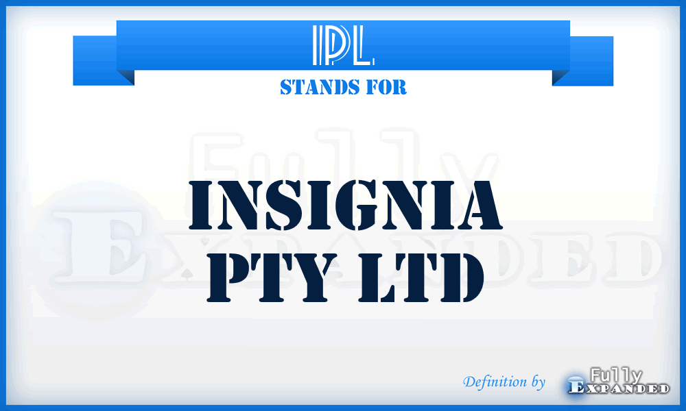IPL - Insignia Pty Ltd
