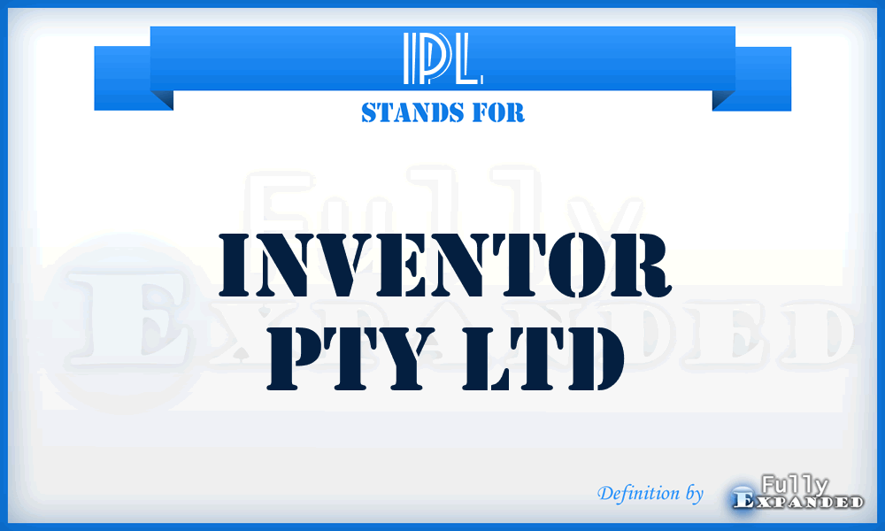 IPL - Inventor Pty Ltd