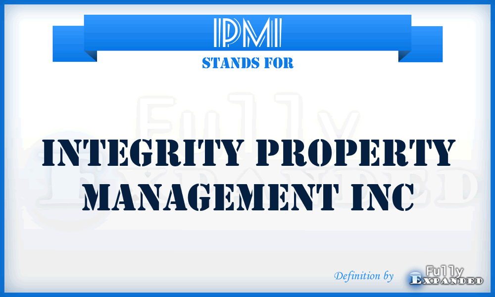 IPMI - Integrity Property Management Inc