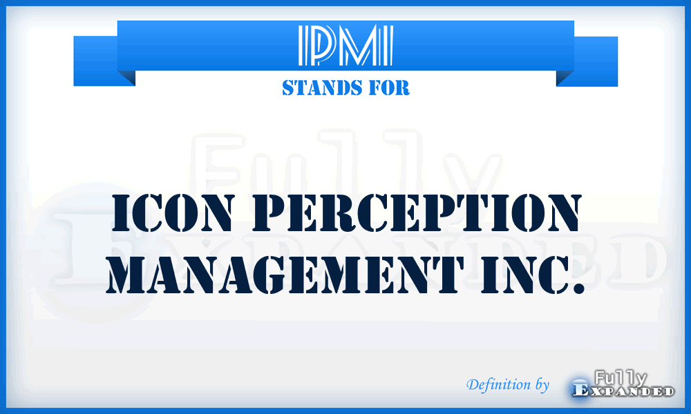 IPMI - Icon Perception Management Inc.