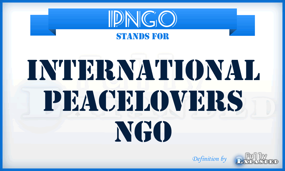 IPNGO - International Peacelovers NGO