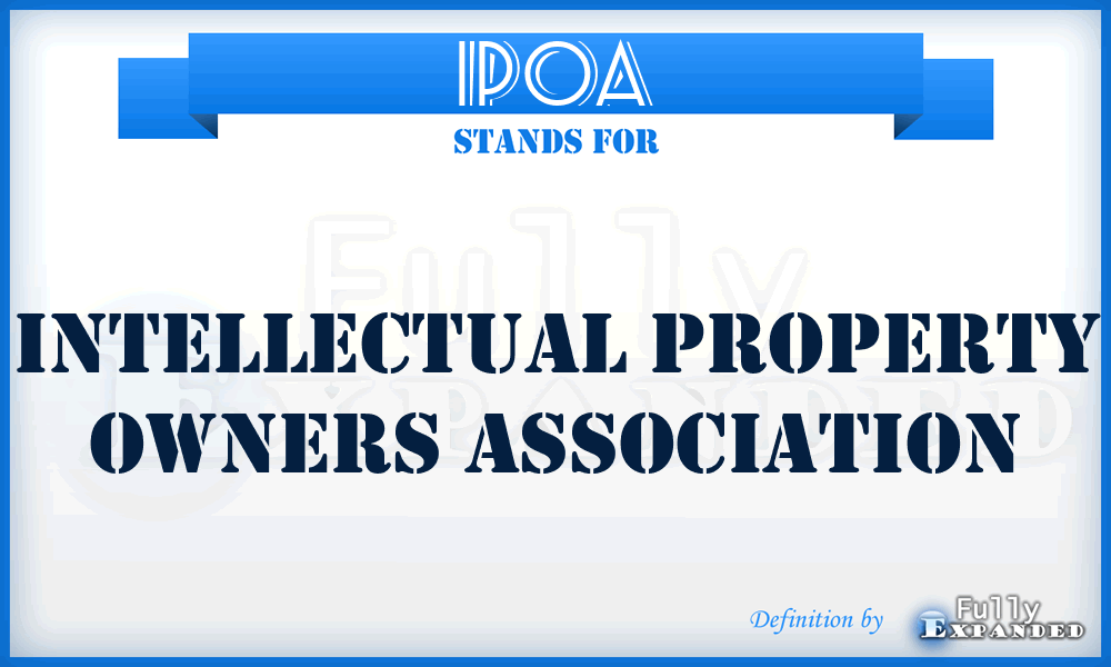 IPOA - Intellectual Property Owners Association